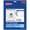 Avery Glossy White Rectangle Labels with Sure Feed, .75" x 3.5"